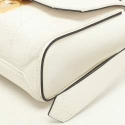 Givenchy White Leather Mini Eden Top Handle Bag