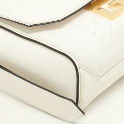 Givenchy White Leather Mini Eden Top Handle Bag