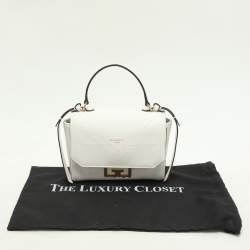 Givenchy White Leather Mini Eden Top Handle Bag
