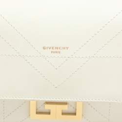 Givenchy White Leather Mini Eden Top Handle Bag