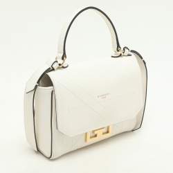 Givenchy White Leather Mini Eden Top Handle Bag
