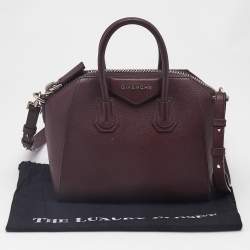 Givenchy Purple Leather Mini Antigona Satchel
