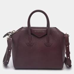 Givenchy Purple Leather Mini Antigona Satchel