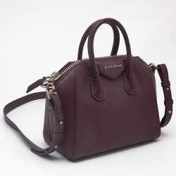 Givenchy Purple Leather Mini Antigona Satchel