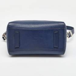 Givenchy Navy Blue Leather Small Antigona Satchel
