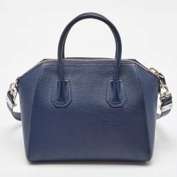 Givenchy Navy Blue Leather Small Antigona Satchel