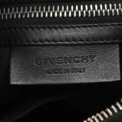 Givenchy Black/Cream Nylon and Leather Small Pandora Shoulder Bag