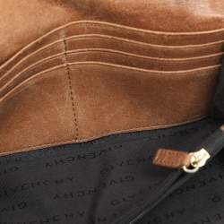 Givenchy Brown Nubuck Leather Flap Continental Wallet