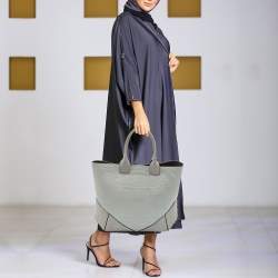 Givenchy Grey Croc and Lizard Embossed Leather Medium Easy Tote