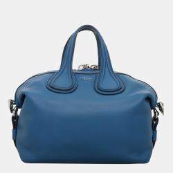 Givenchy Blue Leather Nightingale Small Bag