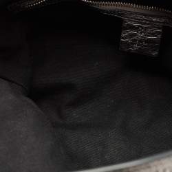 Pre Owned Givenchy Metallic Grey Leather Medium Corset Voyou Shoulder Bag
