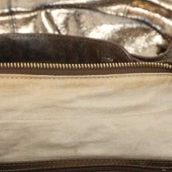 Givenchy Gold Crinkled Leather Hobo
