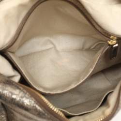 Givenchy Gold Crinkled Leather Hobo