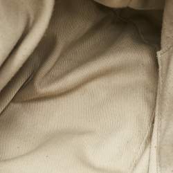 Givenchy Beige/Dark Brown Logo Jacquard Fabric Hobo