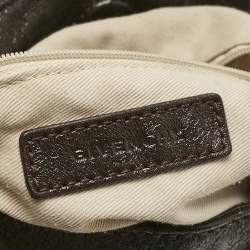 Givenchy Beige/Dark Brown Logo Jacquard Fabric Hobo