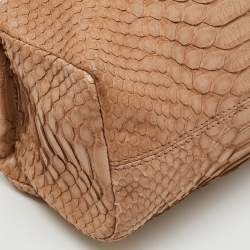 Givenchy Beige Python Leather Pandora Wristlet Clutch