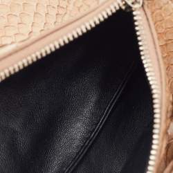 Givenchy Beige Python Leather Pandora Wristlet Clutch