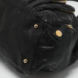 Givenchy Black Leather Multi Zip Satchel