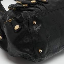Givenchy Black Leather Multi Zip Satchel