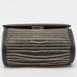 Givenchy Black Leather Micro Chain Pandora Box Bag