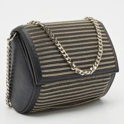 Givenchy Black Leather Micro Chain Pandora Box Bag