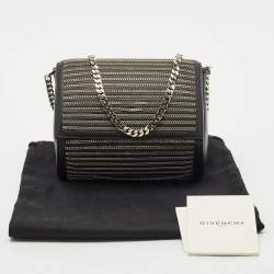 Givenchy Black Leather Micro Chain Pandora Box Bag