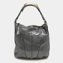 Givenchy Metalic Grey Leather Hobo