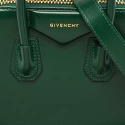 Givenchy Green Leather Mini Antigona Satchel