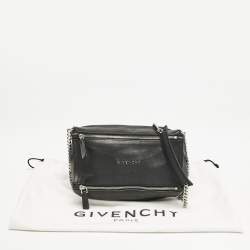 Givenchy Black Leather Mini Pandora Chain Shoulder Bag