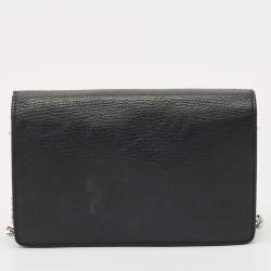 Givenchy Black Leather Pandora Wallet On Chain