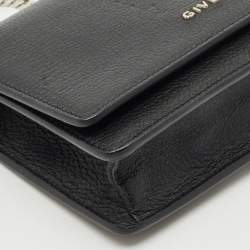 Givenchy Black Leather Pandora Wallet On Chain