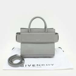 Givenchy Grey Leather Mini Horizon Top Handle Bag 