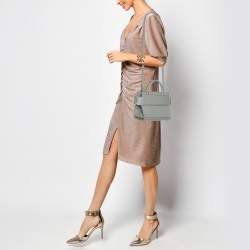 Givenchy Grey Leather Mini Horizon Top Handle Bag 