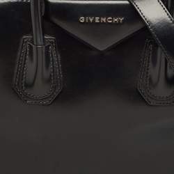 Givenchy Black Glossy Leather Small Antigona Satchel
