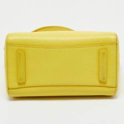 Pre Owned Givenchy Yellow Leather Mini Antigona Satchel