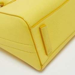 Pre Owned Givenchy Yellow Leather Mini Antigona Satchel