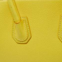 Pre Owned Givenchy Yellow Leather Mini Antigona Satchel