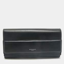 Givenchy Black Leather Horizon Continental Wallet