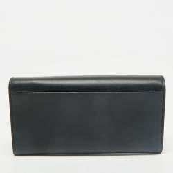 Givenchy Black Leather Horizon Continental Wallet