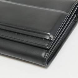 Givenchy Black Leather Horizon Continental Wallet