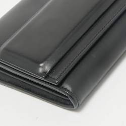 Givenchy Black Leather Horizon Continental Wallet