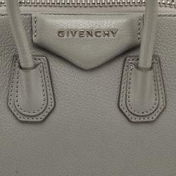 Givenchy Grey Leather Mini Antigona Satchel