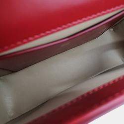 Givenchy Red Leather 4G Chain Small Bag