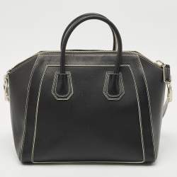 Givenchy Black Leather Medium Antigona Satchel