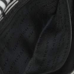 Pre Owned حقيبة كتف جيفنشي قماش وتوقيع جلد أسود/رمادي