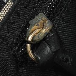 Pre Owned حقيبة كتف جيفنشي قماش وتوقيع جلد أسود/رمادي