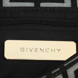 Pre Owned حقيبة كتف جيفنشي قماش وتوقيع جلد أسود/رمادي