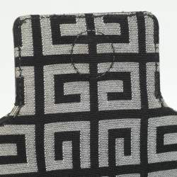 Pre Owned حقيبة كتف جيفنشي قماش وتوقيع جلد أسود/رمادي