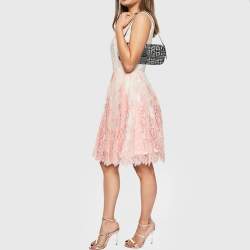 Pre Owned حقيبة كتف جيفنشي قماش وتوقيع جلد أسود/رمادي