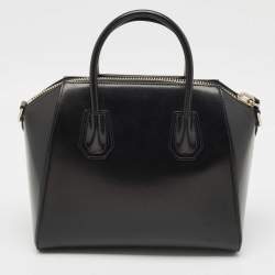 Givenchy Black Glossy Leather Small Antigona Satchel